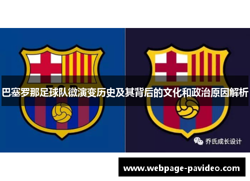 巴塞罗那足球队徽演变历史及其背后的文化和政治原因解析
